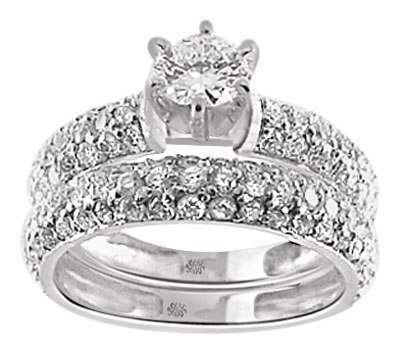 1.95 Carat Kyria2 Diamond 14Kt White Gold Engagement Ring