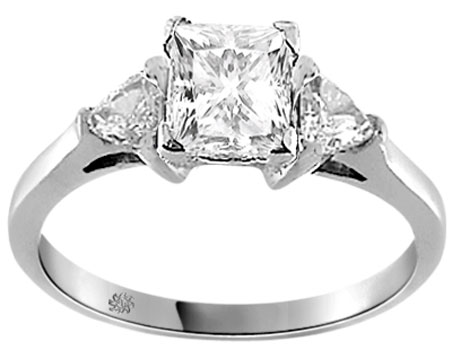 .82 Carat Reflection Diamond 14Kt White Gold Engagement Ring