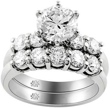 2.75 Carat Eleanor2 Diamond 14Kt White Gold Engagement Ring