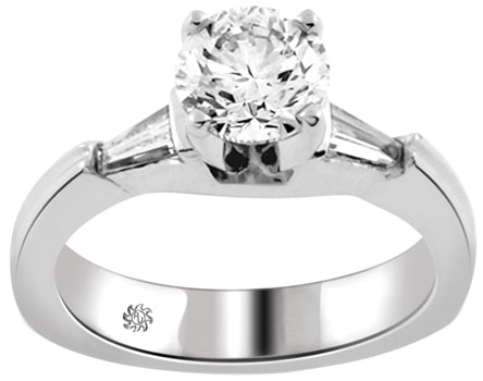 1.57 Carat Sonia Diamond Platinum Engagement Ring