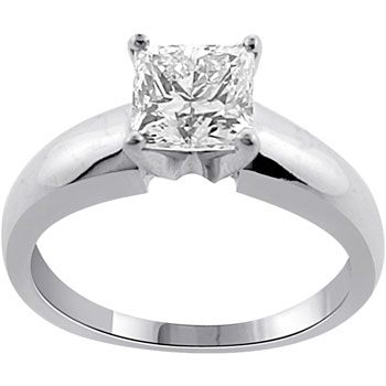 1.03 Carat Pamelia2 Diamond 14Kt White Gold Engagement Ring