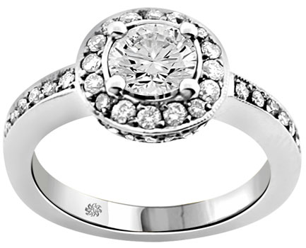 2.21 Carat Harika Diamond 14Kt White Gold Engagement Ring