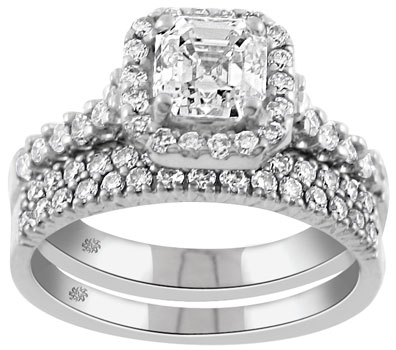 2.21 Carat Elliana2 Diamond 14Kt White Gold Engagement Ring