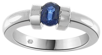 .60 Carat Contemporary Tension Sapphire Ring